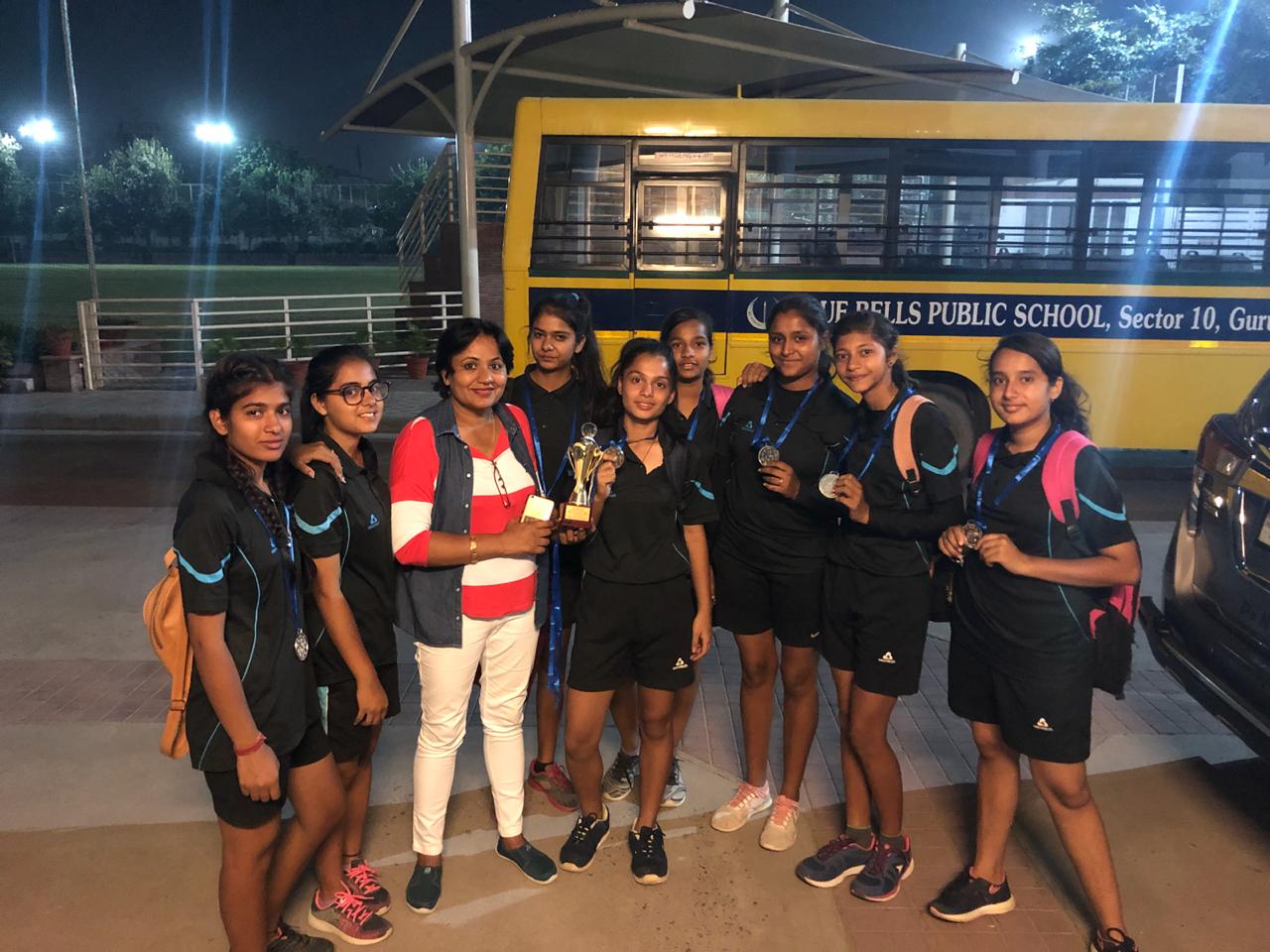 Brahm Dutt Blue Bells Public School HITS THE BULLIANS SHOT IN THE CBSE VOLLEYBALL CLUSTER XV 2018! 